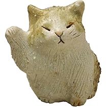 Amazon.co.jp: 信楽焼 へちもん 幸生窯 まねきねこ 小 40-4073